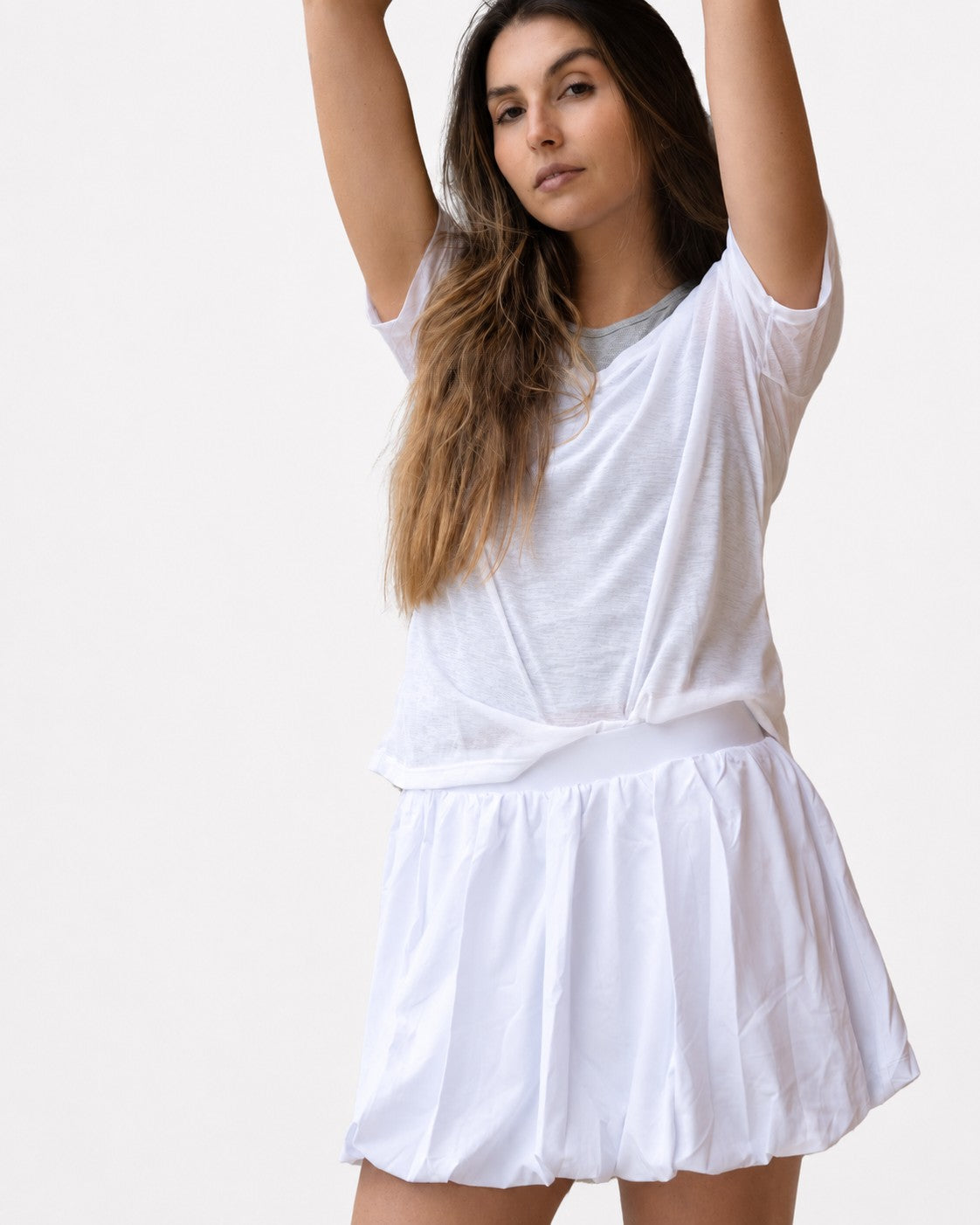 Falda Bubble Aura blanco - vista frontal