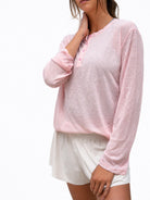T-Shirt Luna rosado - vista frontal