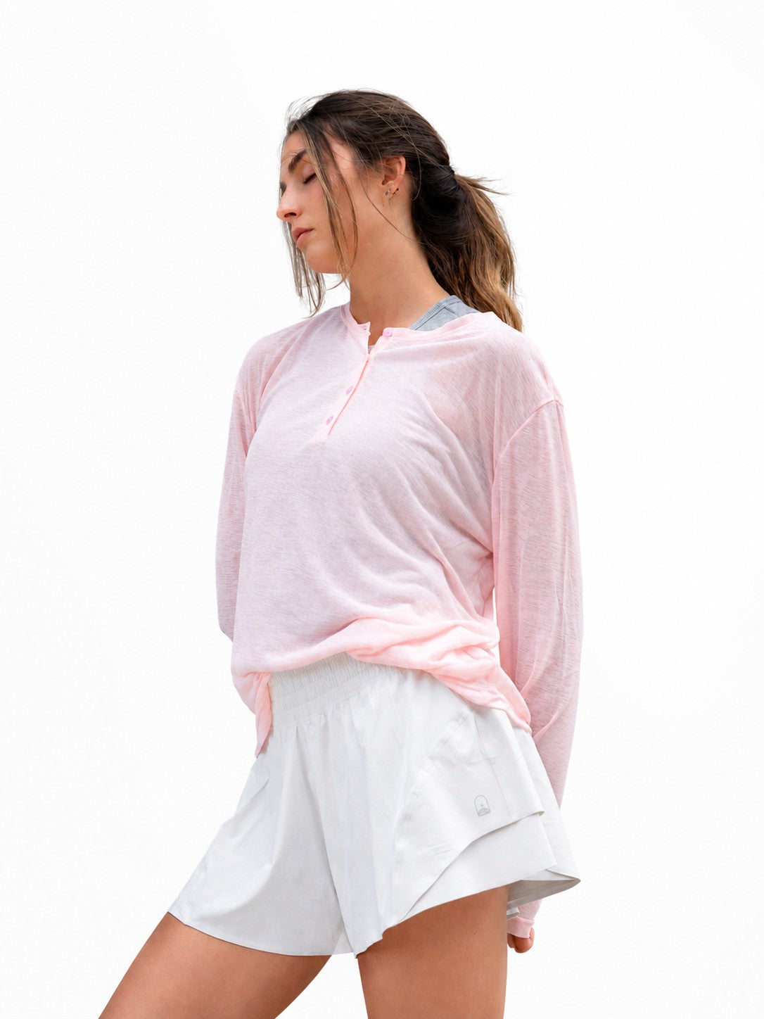 T-Shirt Luna rosado - vista lateral